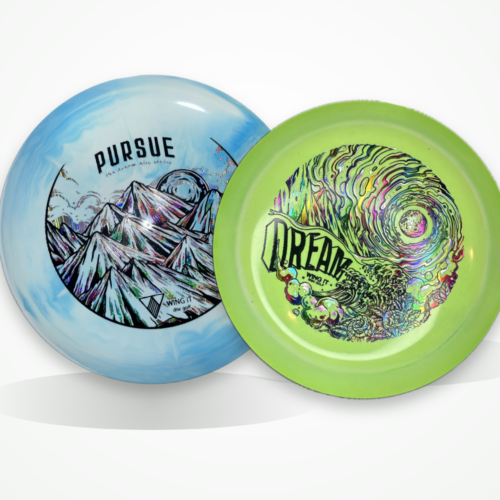 Light blue Pursue Disc and green Dream Disc overlapping, The Dream Pursuit bundle
